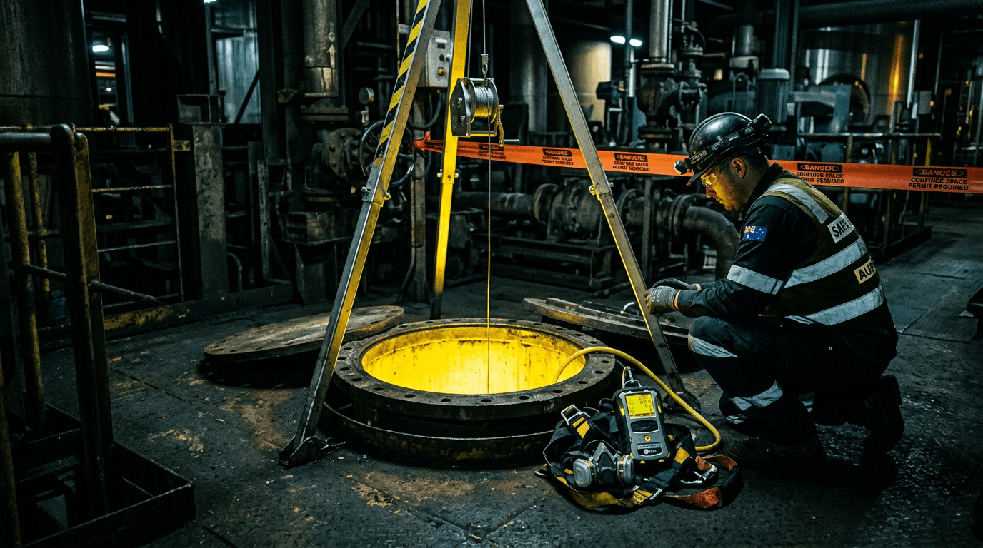 Confined Space Entry in Australia: Permits, Atmospheric Testing, and Rescue Plans